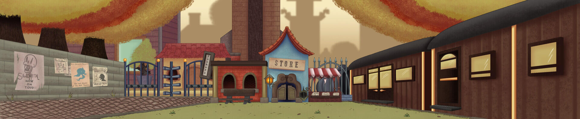 OLD ENGLISH TRAIN STATION